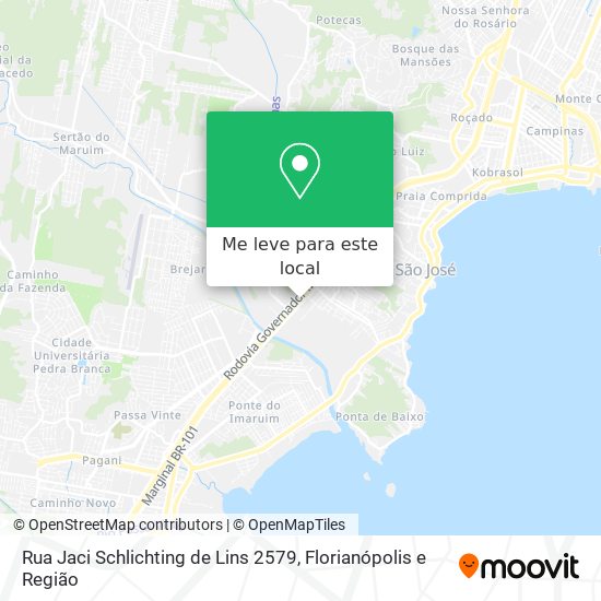 Rua Jaci Schlichting de Lins 2579 mapa