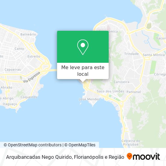 Arquibancadas Nego Quirido mapa