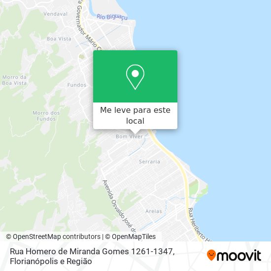 Rua Homero de Miranda Gomes 1261-1347 mapa