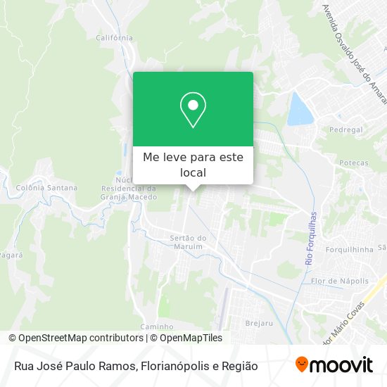 Rua José Paulo Ramos mapa