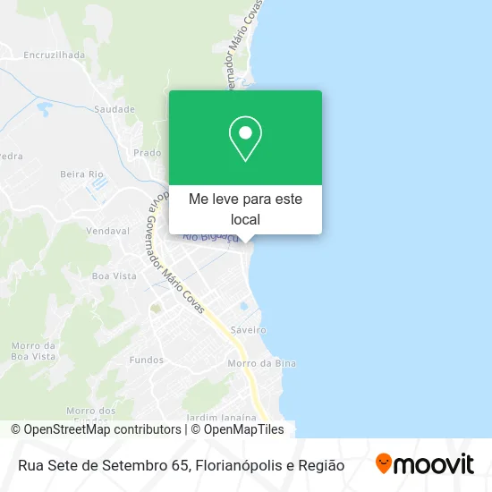 Rua Sete de Setembro 65 mapa