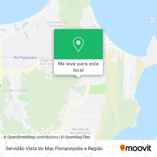 Servidão Vista do Mar mapa
