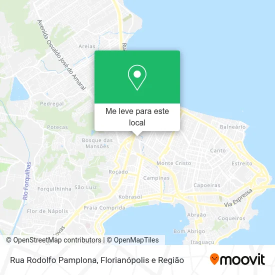 Rua Rodolfo Pamplona mapa