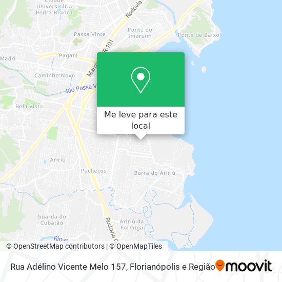 Rua Adélino Vicente Melo 157 mapa