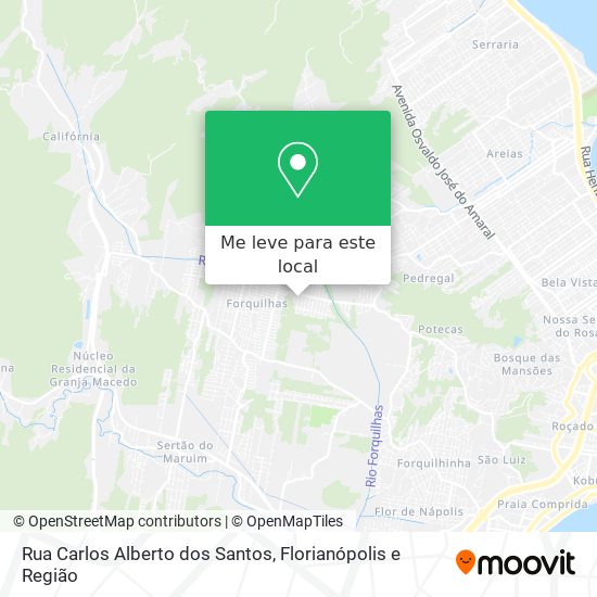 Rua Carlos Alberto dos Santos mapa