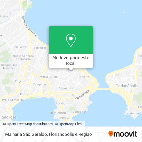 Malharia São Geraldo mapa