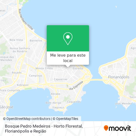 Bosque Pedro Medeiros - Horto Florestal mapa