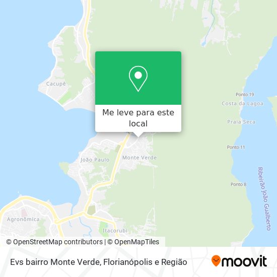 Evs bairro Monte Verde mapa