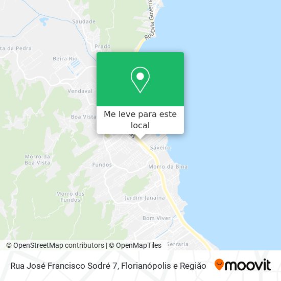 Rua José Francisco Sodré 7 mapa