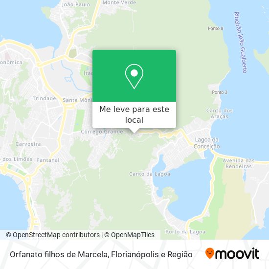 Orfanato filhos de Marcela mapa