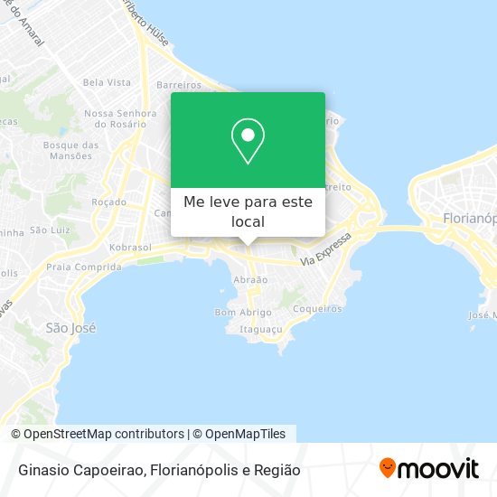 Ginasio Capoeirao mapa