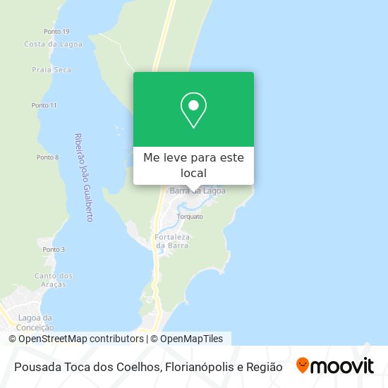 Pousada Toca dos Coelhos mapa