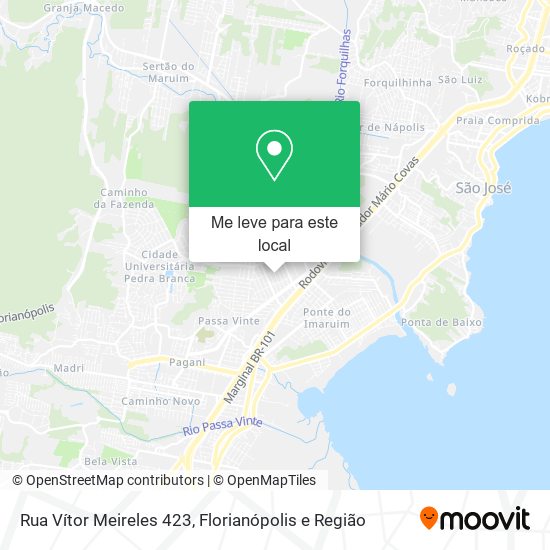 Rua Vítor Meireles 423 mapa