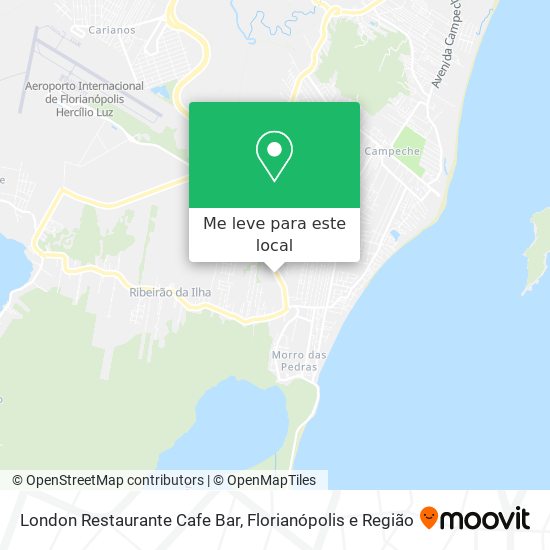 London Restaurante Cafe Bar mapa