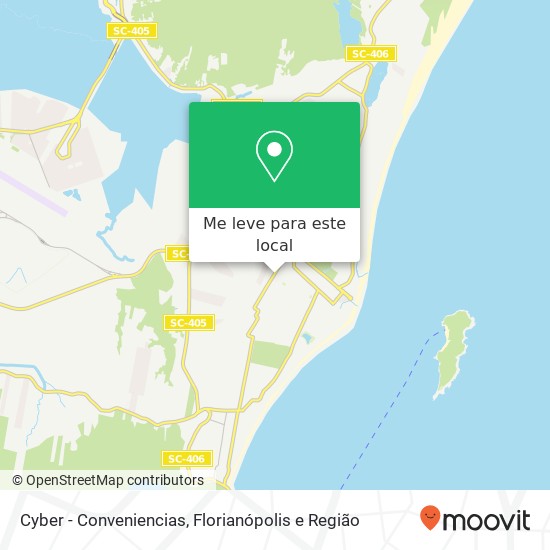 Cyber - Conveniencias, Rua do Gramal, 545 Campeche Leste Florianópolis-SC 88063-080 mapa