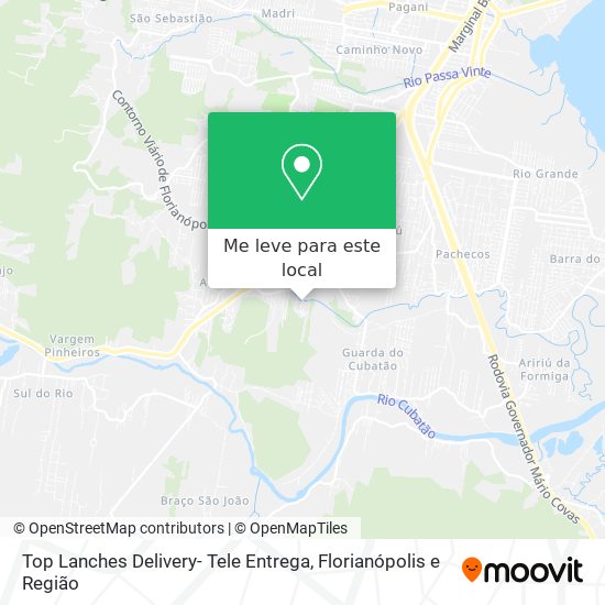 Top Lanches Delivery- Tele Entrega mapa
