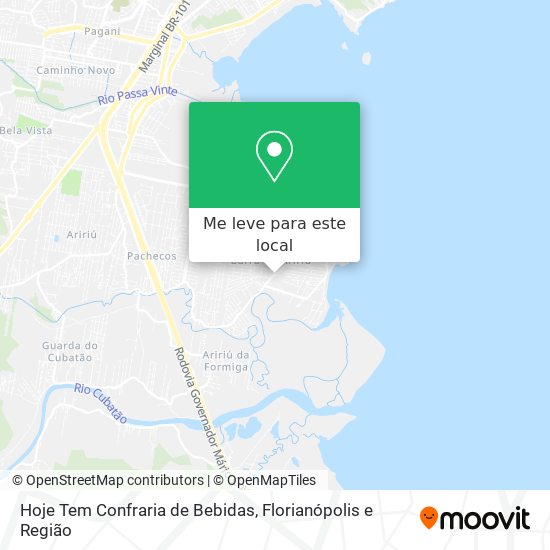 Hoje Tem Confraria de Bebidas mapa