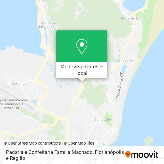 Padaria e Confeitaria Família Machado mapa