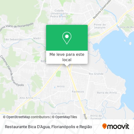 Restaurante Bica D'Agua mapa
