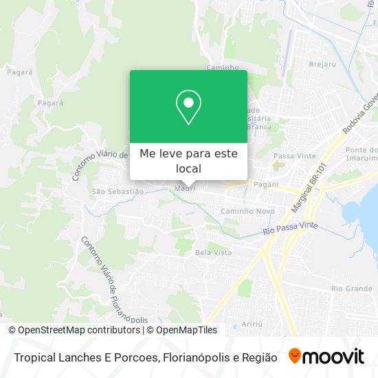 Tropical Lanches E Porcoes mapa