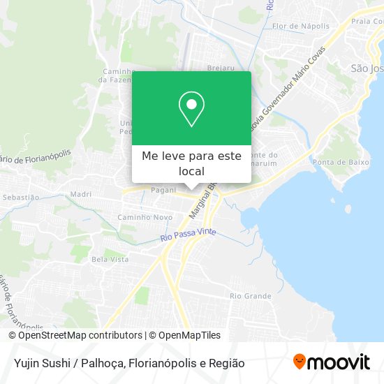 Yujin Sushi / Palhoça mapa