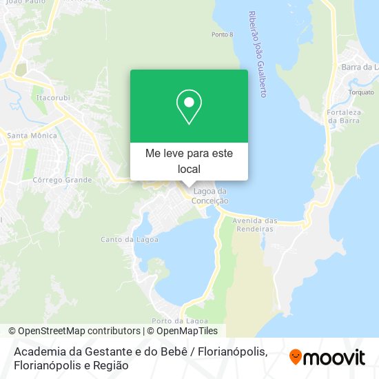 Academia da Gestante e do Bebê / Florianópolis mapa