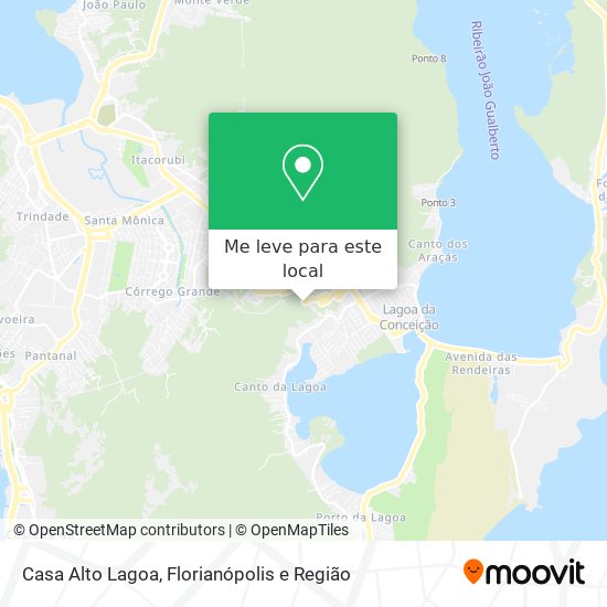 Casa Alto Lagoa mapa