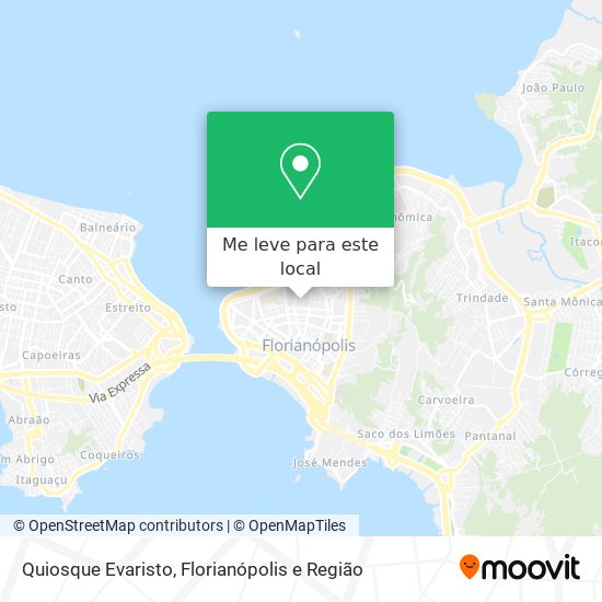 Quiosque Evaristo mapa