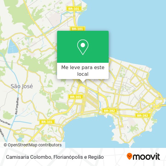 Camisaria Colombo mapa