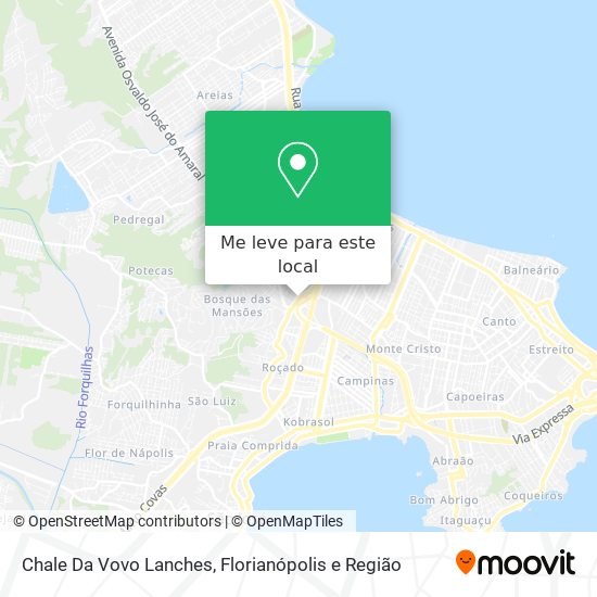Chale Da Vovo Lanches mapa