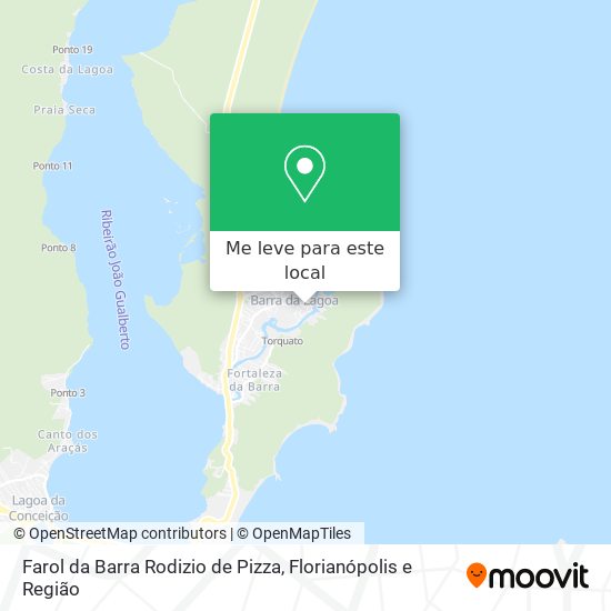 Farol da Barra Rodizio de Pizza mapa