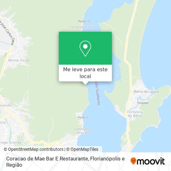 Coracao de Mae Bar E Restaurante mapa