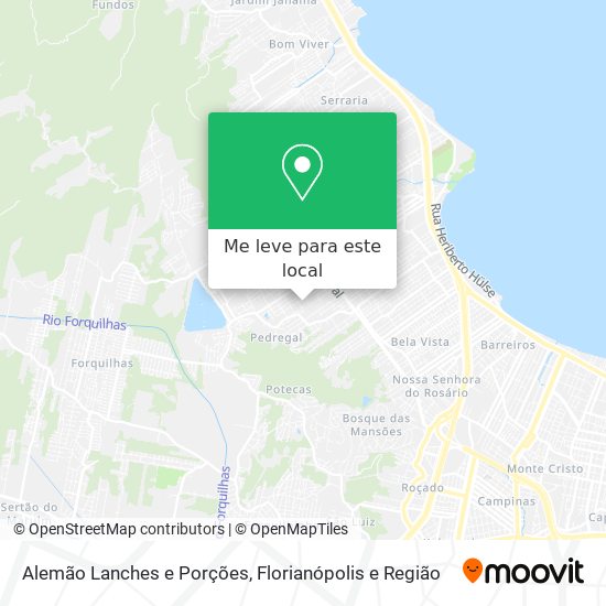 Alemão Lanches e Porções mapa