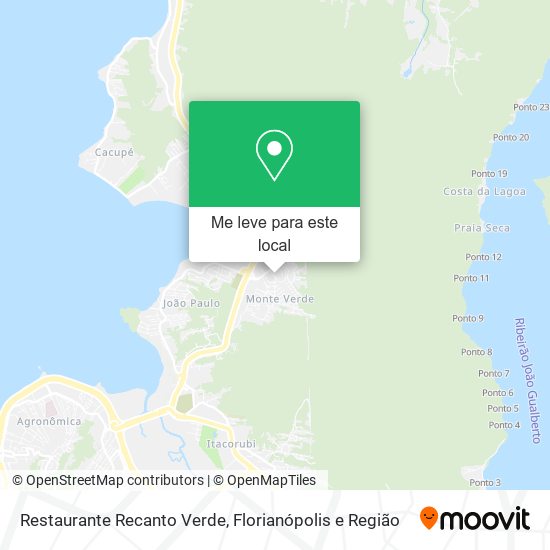 Restaurante Recanto Verde mapa