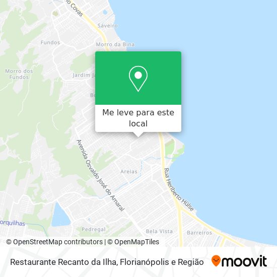 Restaurante Recanto da Ilha mapa
