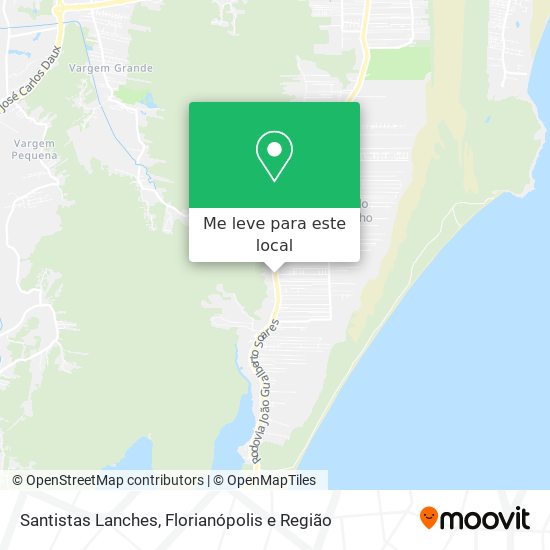 Santistas Lanches mapa