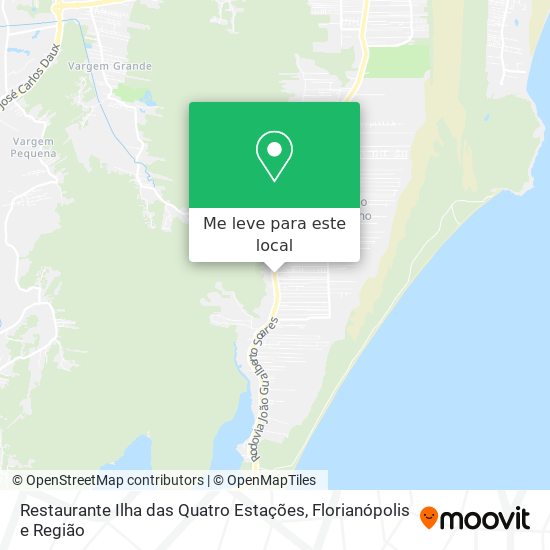 Restaurante Ilha das Quatro Estações mapa