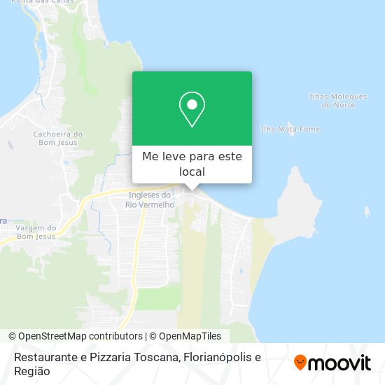 Restaurante e Pizzaria Toscana mapa