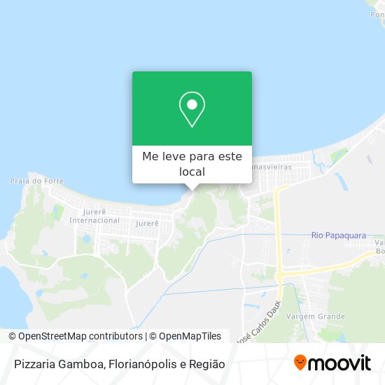 Pizzaria Gamboa mapa