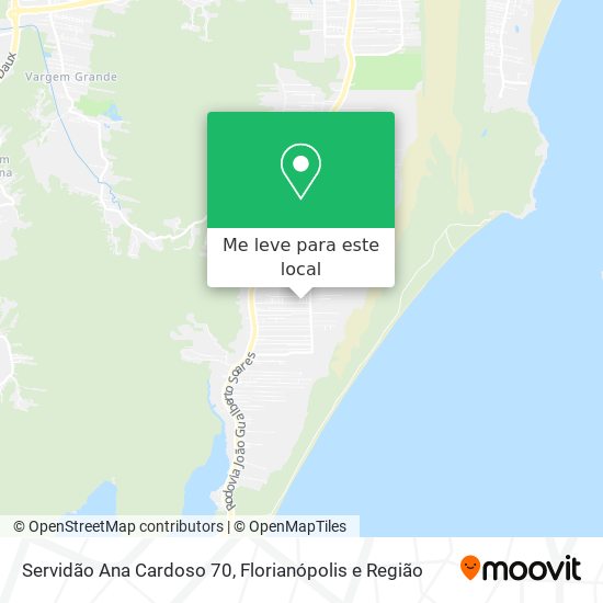 Servidão Ana Cardoso 70 mapa