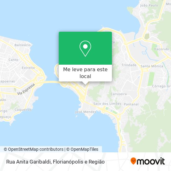 Rua Anita Garibaldi mapa