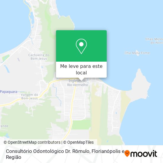 Consultório Odontológico Dr. Rômulo mapa