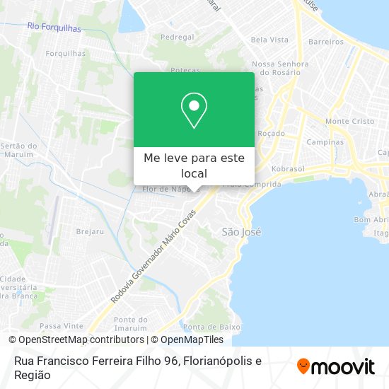 Rua Francisco Ferreira Filho 96 mapa