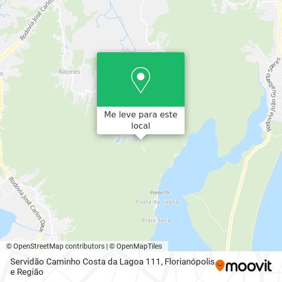Servidão Caminho Costa da Lagoa 111 mapa