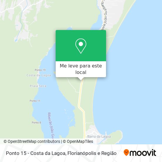 Ponto 15 - Costa da Lagoa mapa