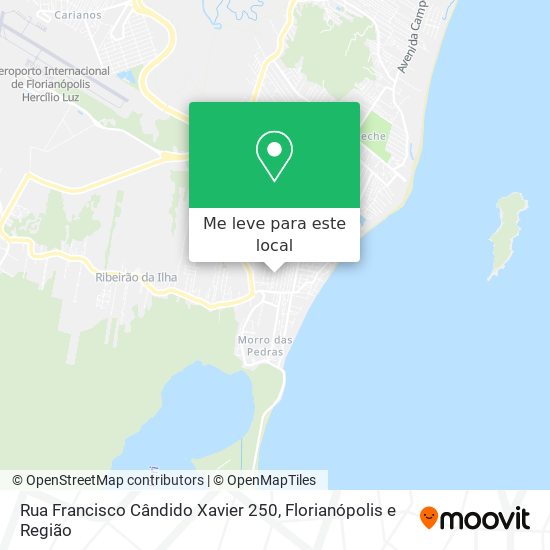 Rua Francisco Cândido Xavier 250 mapa