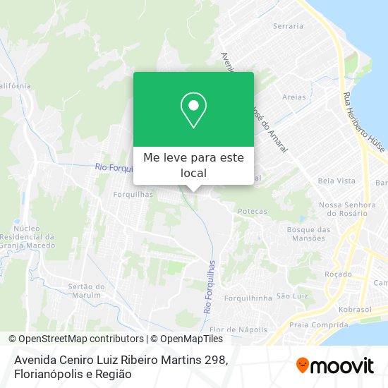 Avenida Ceniro Luiz Ribeiro Martins 298 mapa