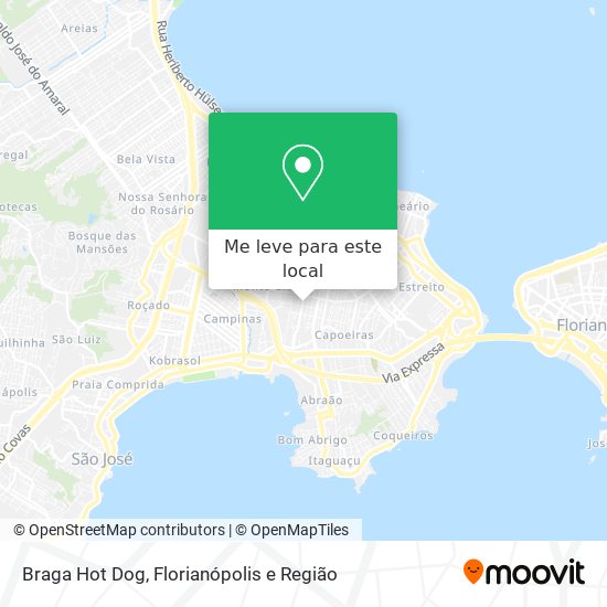Braga Hot Dog mapa
