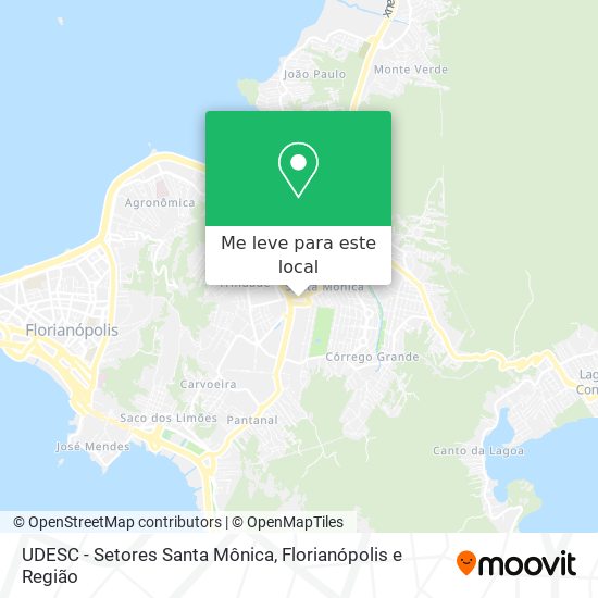 UDESC - Setores Santa Mônica mapa
