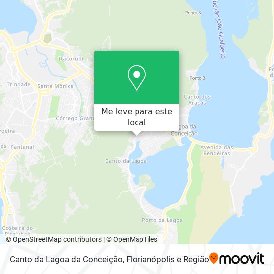 Canto da Lagoa da Conceição mapa